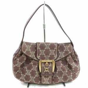 Celine Hand Bag Bordeaux Canvas (SHC1-15692)