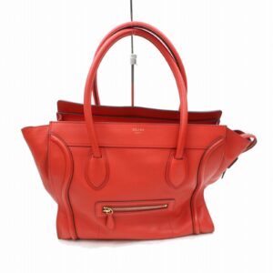 new Celine Tote Bag Luggage Mini Shopper Red Leather (SHC1-15557)