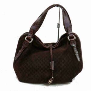 new Celine Tote Bag Deep Brown Suede Leather