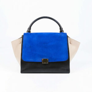 Celine Medium Trapeze Suede Satchel Bag