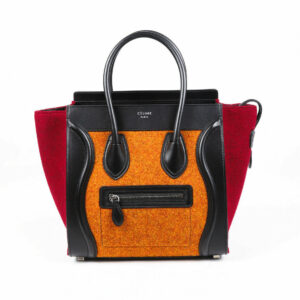 Celine Bag Micro Luggage Tricolor Felt