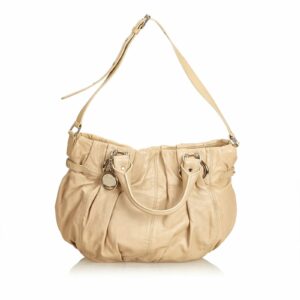 new Celine Brown Beige Others Leather Satchel France