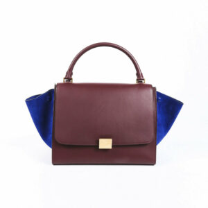 Celine Medium Trapeze Suede Satchel Bag