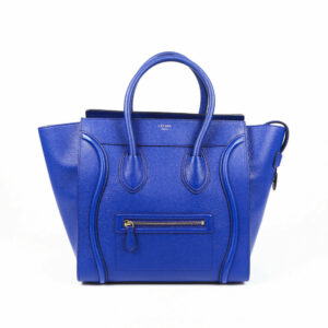 Celine Mini Luggage Drummed Calfskin Handbag