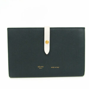 Celine Green Grained Calfskin Multifunction In Wallet (SHA-37694)
