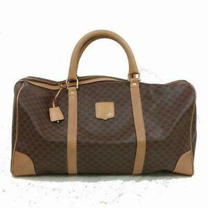 Celine Boston Bag Brown PVC