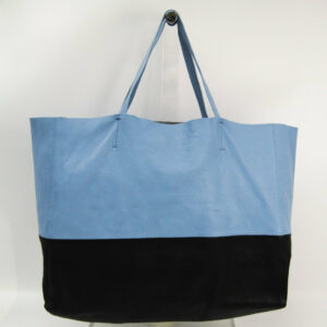 Celine Blue Leather Horizontal Cabas Tote (SHA-25306)