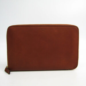 Celine Brown Leather Organizer Wallet (SHA-27320)