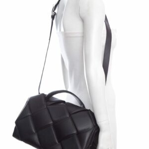 Bottega Veneta Black Woven Napa Cross-Body