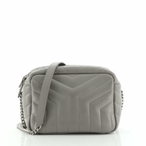 LouLou Bowling Bag Matelasse Chevron Leather Small