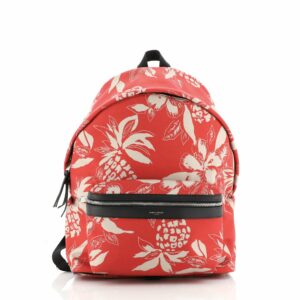 City Backpack Printed Canvas