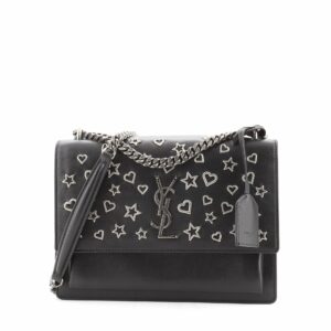 Sunset Crossbody Bag Embellished Leather Medium