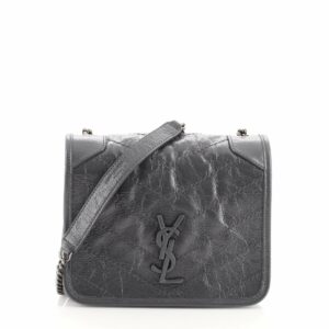 Niki Chain Wallet Matelasse Chevron Leather