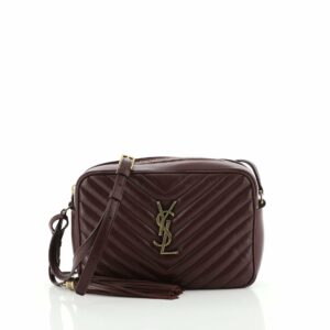 Lou Camera Bag Matelasse Chevron Leather Small