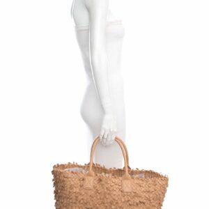 Bottega Veneta Limited Tan Poussin Paillettes Cabat Tote