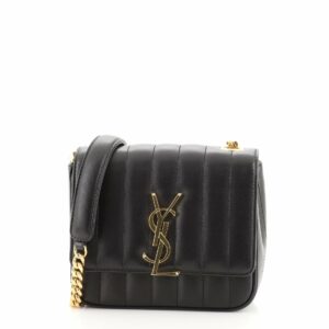 Vicky Crossbody Bag Vertical Quilted Leather Small