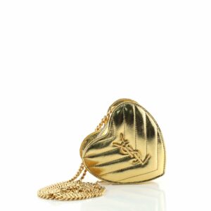 Love Heart Chain Bag Matelasse Chevron Leather Mini