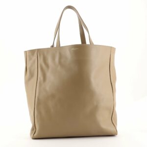 Reversible North South Shopper Tote	 Leather and Suede