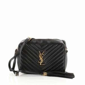 Lou Camera Bag Matelasse Chevron Leather Small