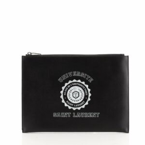 Zip Pouch Printed Leather Medium