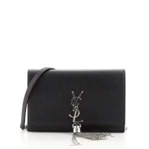 Classic Monogram Tassel Chain Wallet Leather