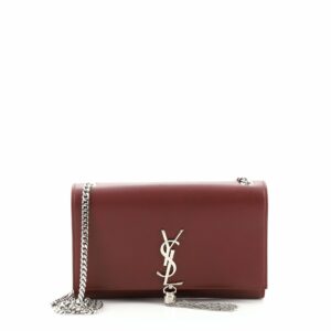 Classic Monogram Tassel Crossbody Bag Leather Small