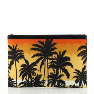 Zip Pouch Printed Canvas Large