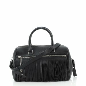 Classic Duffle Fringe Bag Leather Medium