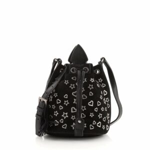 Anja Bucket Bag Studded Suede Small