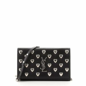 Classic Monogram Crossbody Bag Studded Leather Medium