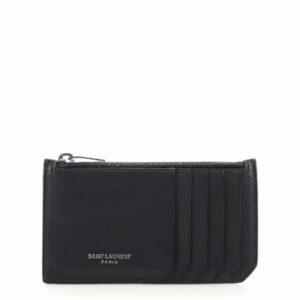 Fragment Zip Card Holder Leather