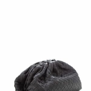 Bottega Veneta Black Intrecciato Oversized Clutch