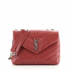 LouLou Shoulder Bag Matelasse Chevron Leather Small