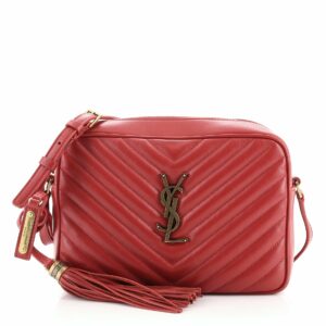 Lou Camera Bag Matelasse Chevron Leather Small