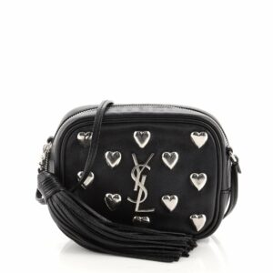 Classic Monogram Blogger Crossbody Bag Studded Leather Small