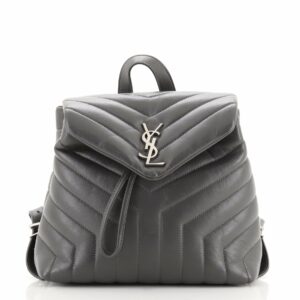 LouLou Backpack Matelasse Chevron Leather Small