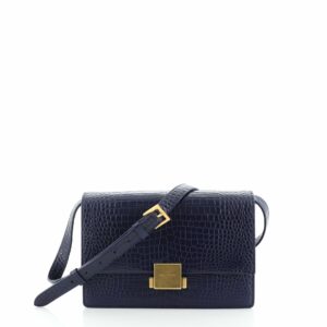 Bellechasse Shoulder Bag Crocodile Embossed Leather Medium