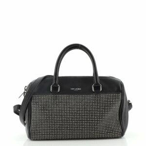 Classic Baby Duffle Bag Studded Leather