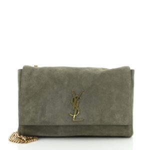 Classic Monogram Reversible Shoulder Bag Suede and Leather Medium