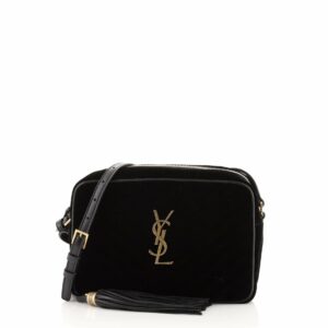 Lou Camera Bag Matelasse Chevron Velvet Small
