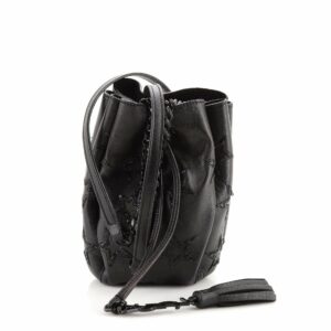Emmanuelle Bucket Bag Embellished Leather Mini