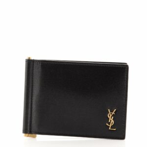 Monogram Money Clip Wallet Leather