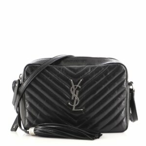 Lou Camera Bag Matelasse Chevron Leather Small