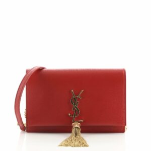 Classic Monogram Tassel Chain Wallet Leather