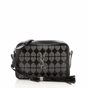 Lou Camera Bag Heart Stitched Leather Small