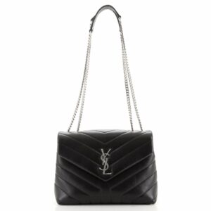 LouLou Shoulder Bag Matelasse Chevron Leather Small