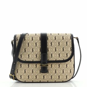 Top Flap Satchel Monogram All Over Canvas and Leather Small
