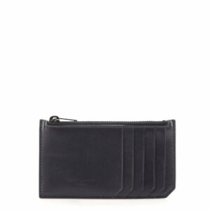 Fragment Zip Card Holder Leather