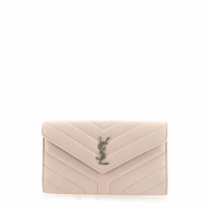 Loulou Flap Wallet Matelasse Chevron Leather Large