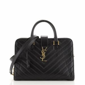 Monogram Cabas Matelasse Chevron Leather Small